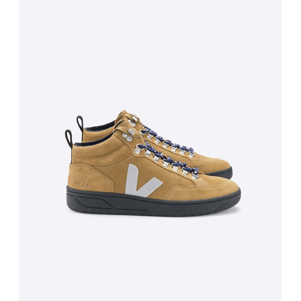 Veja RORAIMA SUEDE Hoog Dames Khaki | NL 359KOR